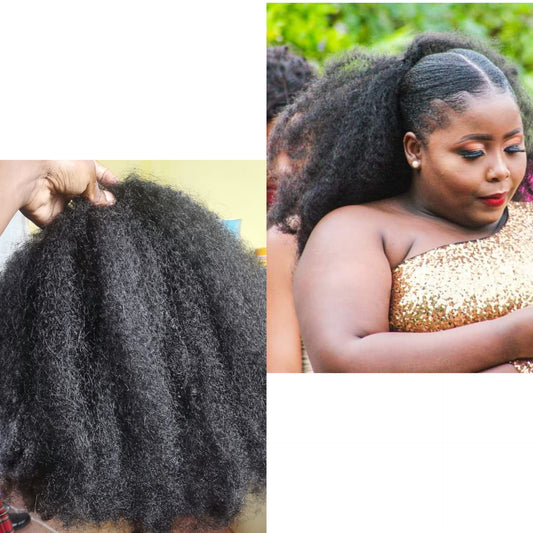 Bushy afro piece