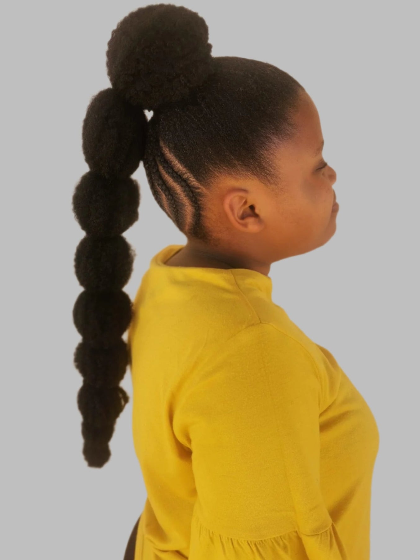 Natural hair  Poodle ponytail