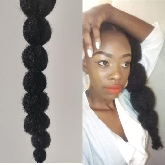 Natural hair  Poodle ponytail