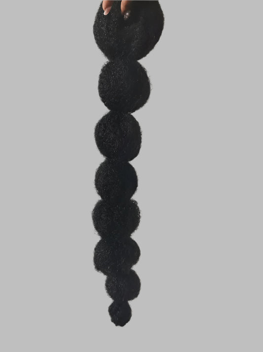 Natural hair  Poodle ponytail